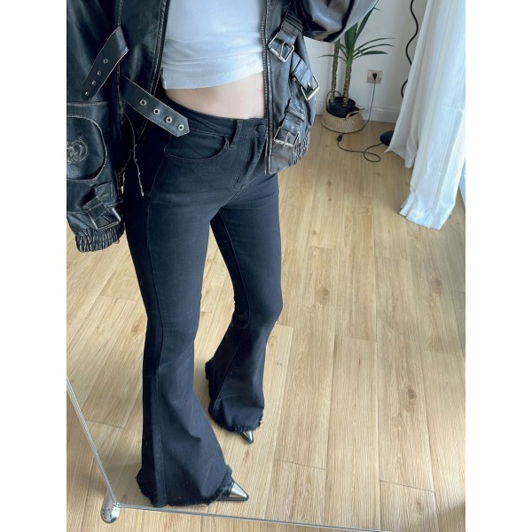 Micro Flared Pants, Flared Jeans, Women's Autumn And Winter 2023 New Black Slim And Versatile Tall High Waisted Horseshoe Pants