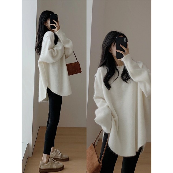 Sweater Women 2023 Popular New Autumn And Winter Gentle Lazy Style Pullover French Knitted Women's Underlay Top