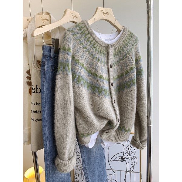 Sweaters, Outerwear, Women's Autumn And Winter Outerwear, Lazy Style, 2023 New Popular Top, Knitted Cardigan, Thickened, Can Be Sent As A Replacement