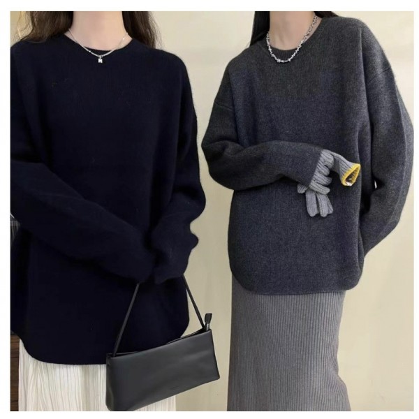 Sweater Women 2023 Popular New Autumn And Winter Gentle Lazy Style Pullover French Knitted Women's Underlay Top